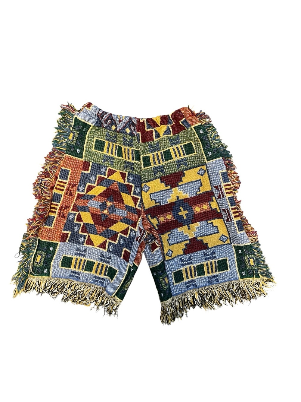 Re-Paved Boho Multicolor Woven Shorts